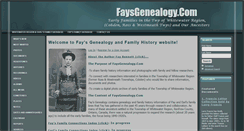 Desktop Screenshot of faysgenealogy.com